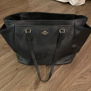 Black Coach Baby Bag